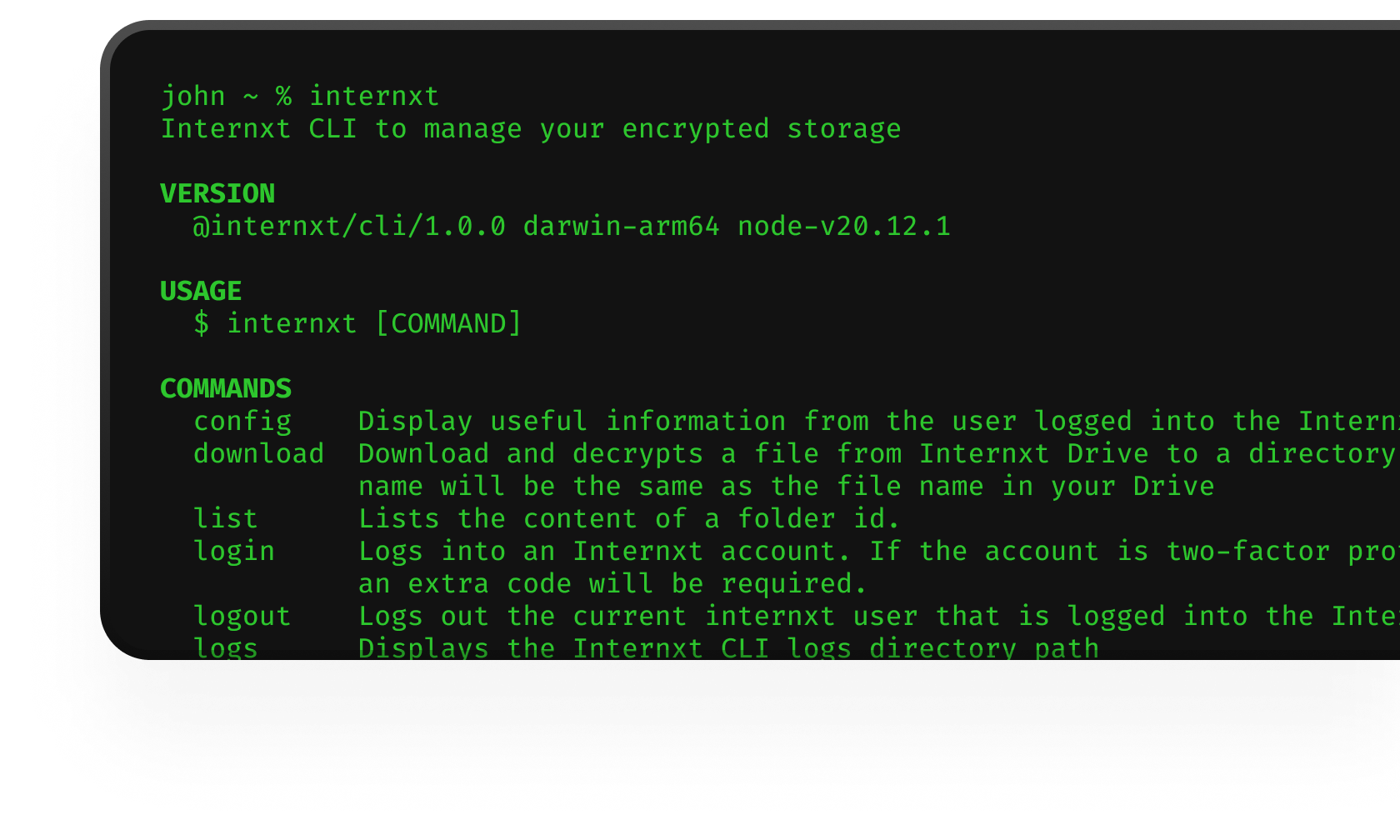 CLI Console Interface